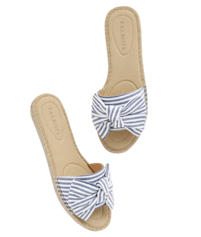 Illysa Bow Seersucker Espadrilles